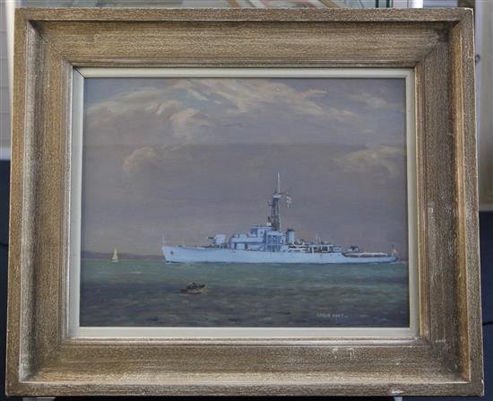 Leslie Kent (1890-1980) The Frigate, 13.5 x 17.5in.
